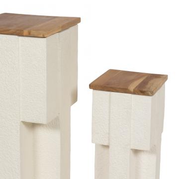 S/2 Sellettes Michelangelo Fibrociment Bois