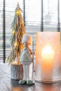 Photophore Sucre Verre Blanc PM