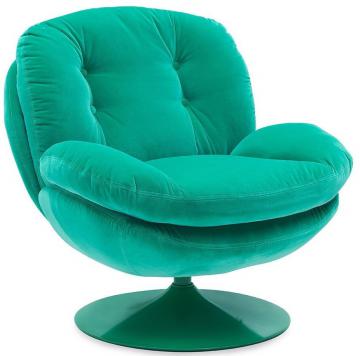 Fauteuil Memento Velours Uni Vert