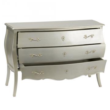 Commode 3 Tiroirs Murano Silver Amadeus