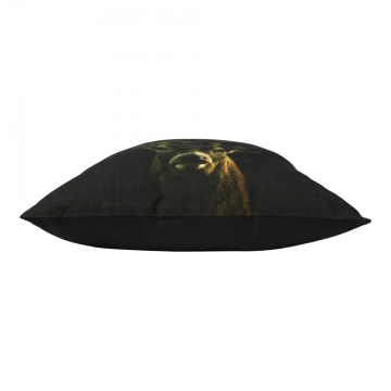 2 Coussins Cerf Noir 45x45