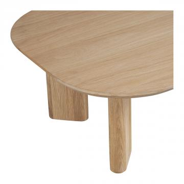 Table Basse Simona Chêne Clair Blanc d'Ivoire
