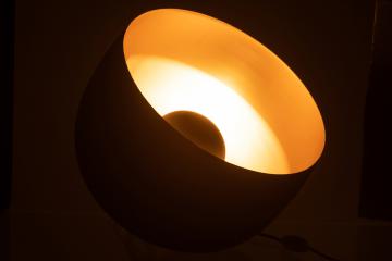 Lampe de Sol Noir Mat-Doré GM
