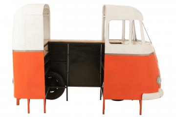 Bus Bar Métal Orange Vintage