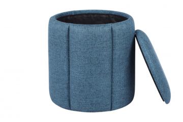 Pouf Coffre Olivia Bleu