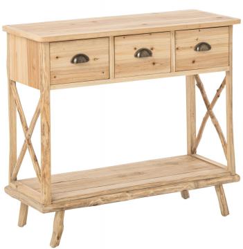 Console 3 Tiroirs Chamonix Pin Naturel