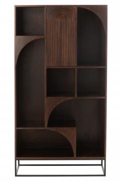 Bibliothèque Etagère Mode Manguier Brun