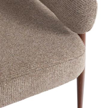 Fauteuil Curve Noyer Marron