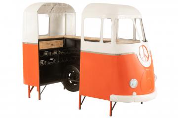 Bus Bar Métal Orange Vintage