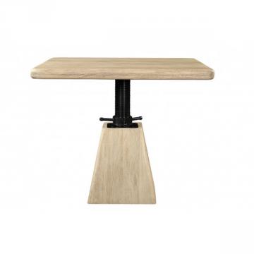 Table Archimède Acacia Massif Hauteur Modulable