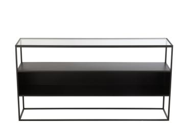 Console Métal Verre