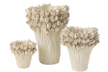 Vase Ambrosia Céramique Blanc H43.5cm