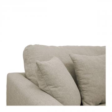 Canapé Angie 100% Lin Beige Blanc d'Ivoire