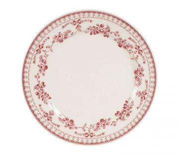 6 Assiettes Dessert Faustine Rouge Comptoir de Famille