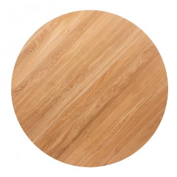 Table à Manger Ronde Jar Chêne Métal