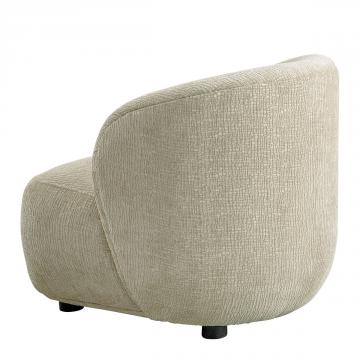 Fauteuil Lisette Jacquard de Velours Sable PM