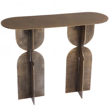 Console Aluminium Gold Clotilde