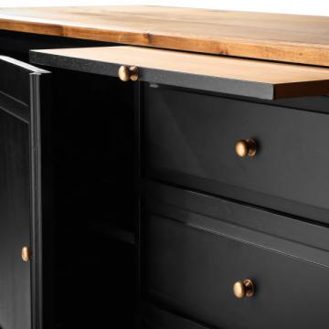 Buffet Bas Fontainebleau 3 Tiroirs 2 Portes