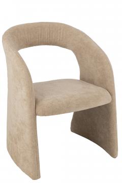 Chaise Anise Velours Beige