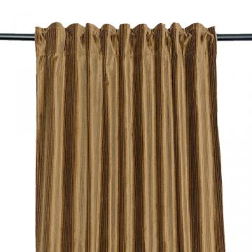 Rideau Hambourg Velours Côtelé Gold 135*300
