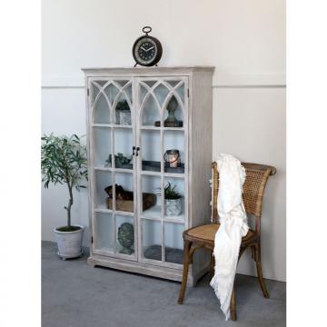 Armoire Vitrine Bois Sable