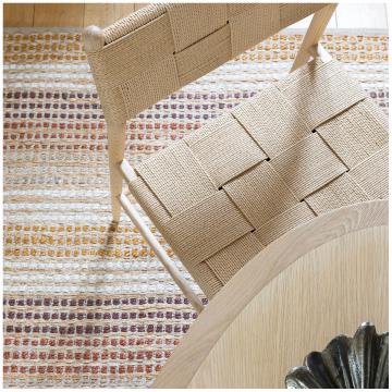 Tapis TAYSA Jute & Coton Blanc d'Ivoire 300*200