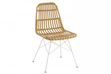 Chaise Rachel Blanc / Naturel (Outdoor)