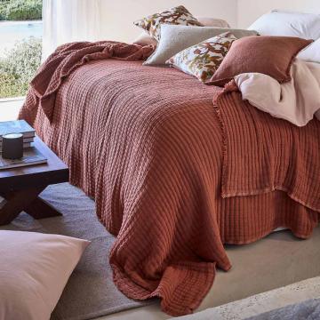 Couvre-Lit Tivoli Lin/Ivoire 240*260