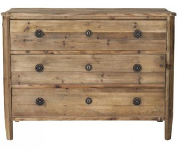 Commode 3 Tiroirs Sidonie Vieux Pin