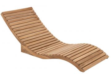 Chaise Longue Teck Naturel