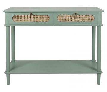 Console Nolita 2 Tiroirs Sauge Naturel