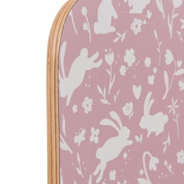 Chaise Enfant Rose Lapin