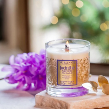 Bougie Durance Mèche Bois Jacinthe Sauvage 280g