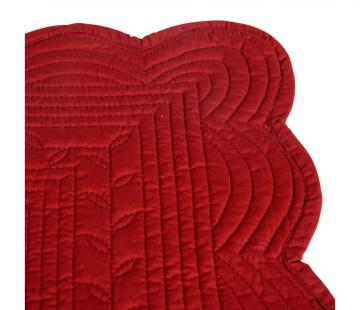 6 x Sets de Table Boutis Rouge