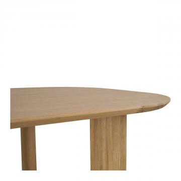 Table Simona Chêne Clair Blanc d'Ivoire 220cm