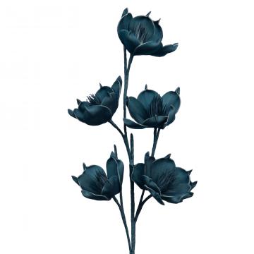 6 Fleurs Alesia Bleu H100cm