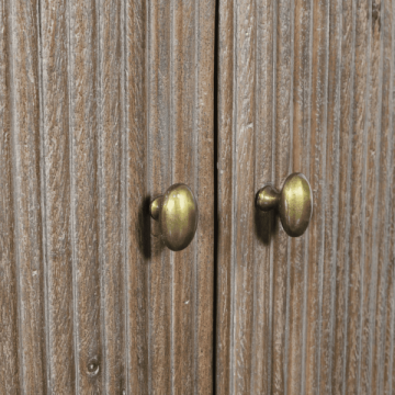 Etagère d'Angle Buren Bois Massif Marbre