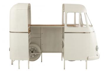 Meuble Bar Van Vintage Métal Blanc