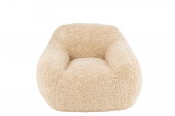 Fauteuil Cutie Shearl Fourrure Crème Foncé
