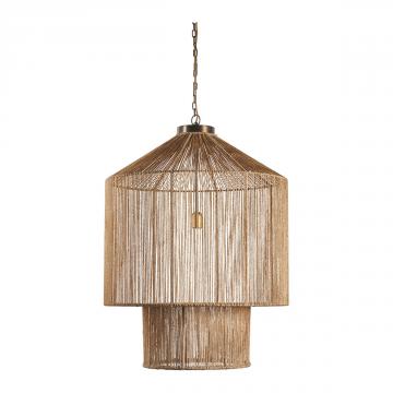 Suspension Akemi Jute Naturelle Blanc d'Ivoire