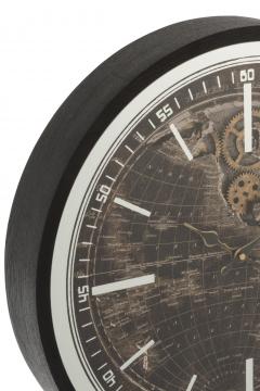 Horloge Ronde Mappemonde Antic