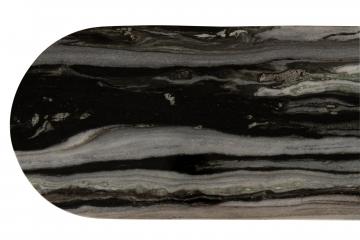 Console Mathilde Marbre Noir Gris