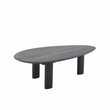 Table Basse Galet Suar Massif Noir