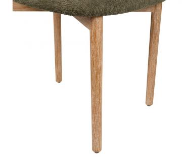 2 x Chaises Cautret Lin Kaki Bois Naturel