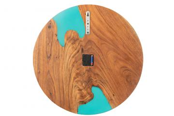 Horloge Moderne Bois d'Acacia Résine