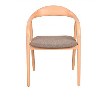 2 x Chaises Revano Taupe Hêtre