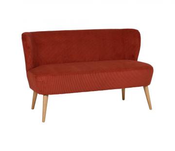 Canapé 2 Places Eléonore Terracotta