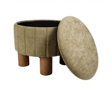 Tabouret Coffre x2 Kobu Kaki/Beige NEW
