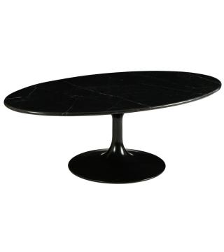 Table Basse Ovale Marbella Marbre Noir Athezza
