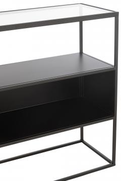 Console Métal Verre